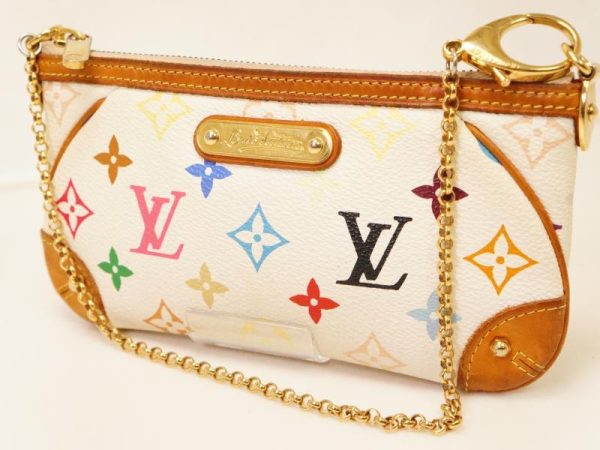 1 Louis Vuitton Pochette Milla Pouch Chain Shoulder Monogram Leather MM Shoulder Bag