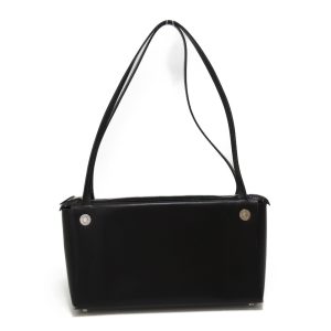 1 Hermes Serie Bag Shoulder Bag Leather Black