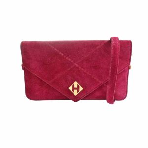 1 Hermes Dobris Shoulder Bag Bordeaux Red