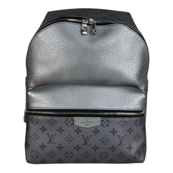 1 Louis Vuitton Discovery Backpack Daypack Monogram Taiga PM Shoulder Bag Black