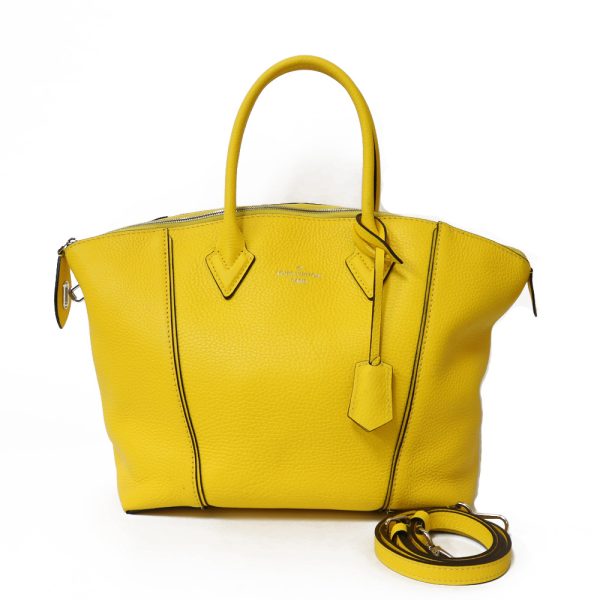 1 Louis Vuitton Lockit Parnasea Leather Yellow MM Shoulder Bag