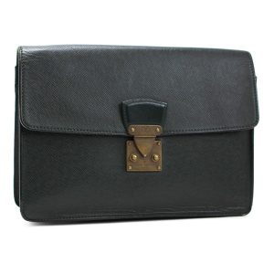 1 Louis Vuitton Business Bag Taiga Insert Lock Leather Episea Black
