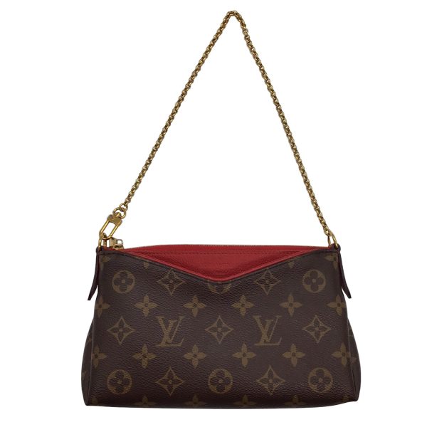 1 Louis Vuitton Monogram Para Scratch Sleise Red Chain Shoulder Bag