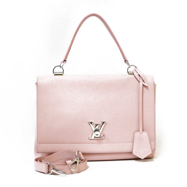 1 Louis Vuitton Lockme Tote Rose Ballerine Leather Pink Shoulder Bag