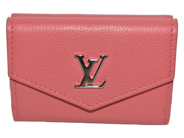 1 Louis Vuitton Portefeuille Lock Leather Pink Mini Wallet Handbag