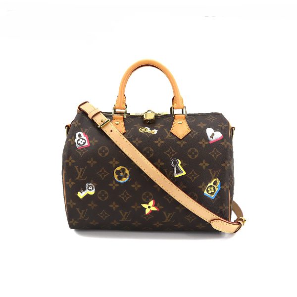 1 Louis Vuitton Lovelock Speedy Bandouliere 30 Monogram Canvas Brown 2way Shoulder Bag