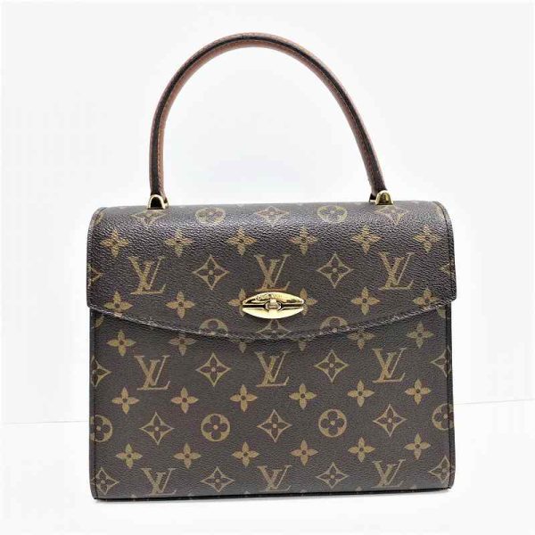 1 Louis Vuitton Turnlock Malesherbes Monogram Brown Handbag