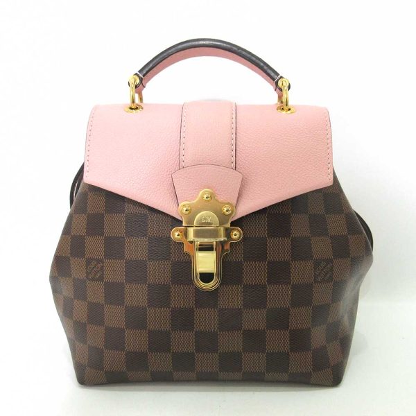 1 Louis Vuitton Bag Clapton Backpack Magnolia Ebene Pink Brown Mini Rucksack