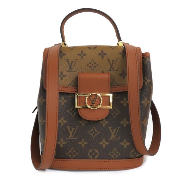 1 Louis Vuitton Dauphine Backpack Monogram Reverse Daypack Leather Brown