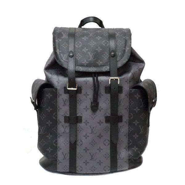 1 Louis Vuitton Christopher MM Rucksack Backpack Monogram Eclipse Black