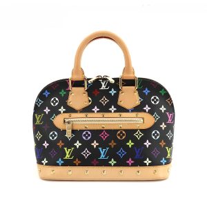 Louis Vuitton Alma PM Multicolor Monogram Handbag black