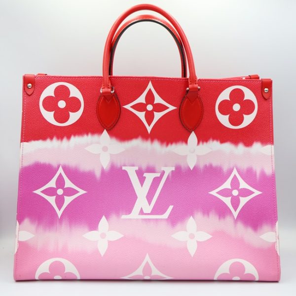 1 Louis Vuitton On The Go Monogram Giant Pink Red GM Shoulder Bag