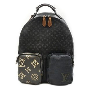 1 Louis Vuitton Petite Malle Souple Monogram Canvas Leather 2way Shoulder Bag Handbag Brown Black