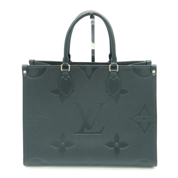 1 Louis Vuitton Tote Bag On The Go Monogram Emplant Leather Noir MM Shoulder Bag