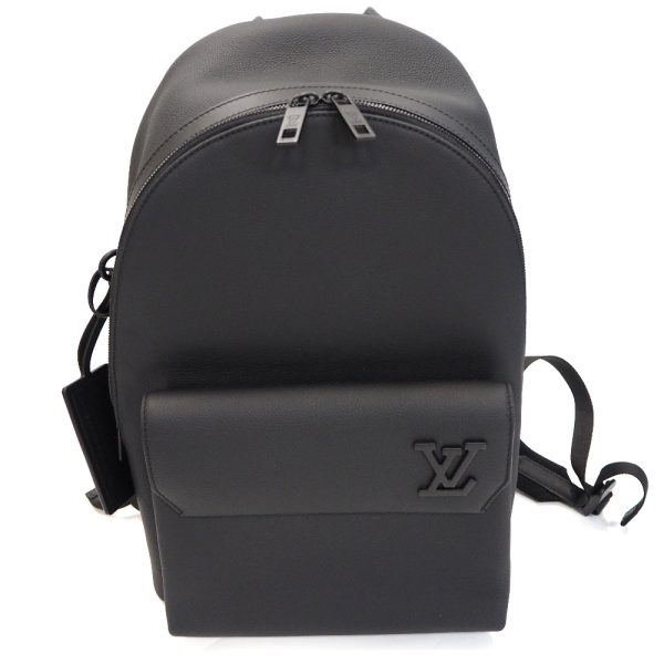 1 Louis Vuitton Backpack Daypack Takeoff Grain Leather Black