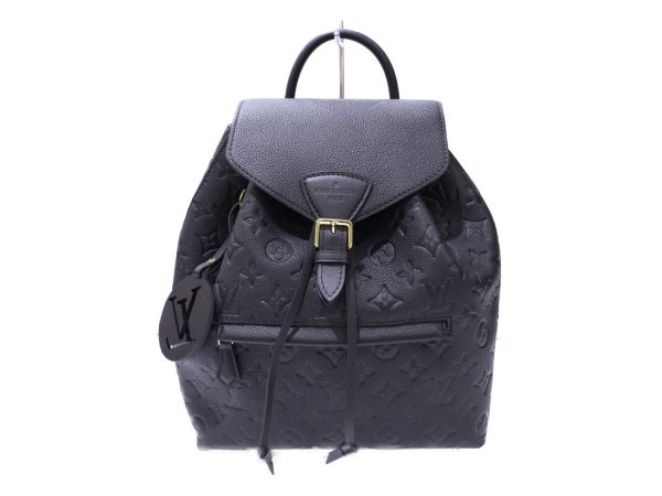 1 Louis Vuitton Montsouris PM Emplant Noir Black Rucksack Backpack