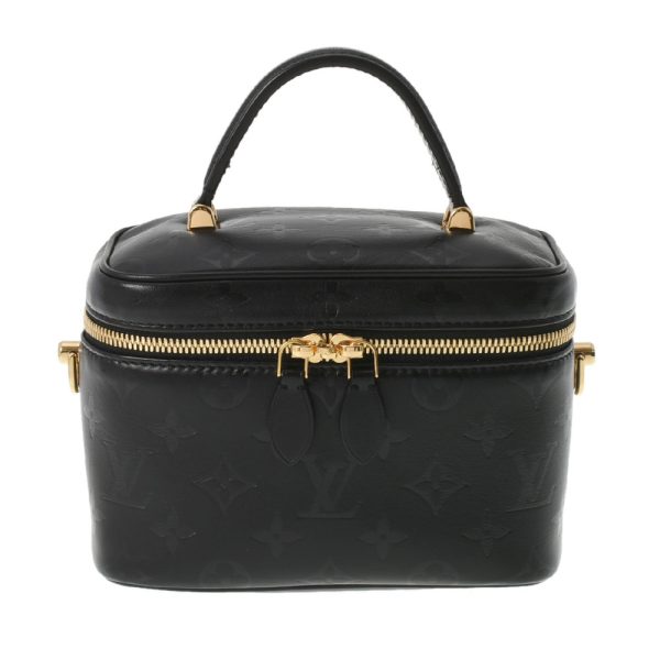 1 Louis Vuitton Vanity Bag Monogram Leather Black PM Shoulder Bag