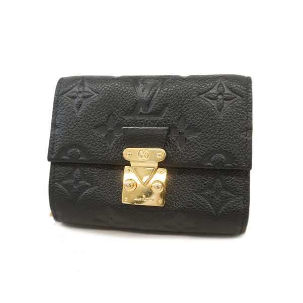 1 Louis Vuitton Portefeuille Monogram Implant Noir Black Coin Purse Coin Case Wallet Handbag