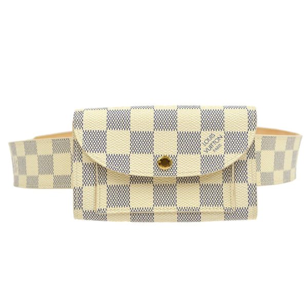 1 Louis Vuitton Ceinture Pochette Solo Bum Bag Azur Damier