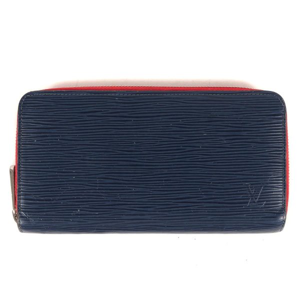 1 Louis Vuitton Zippy Wallet Epi Leather Navy Red Long Wallet Handbag