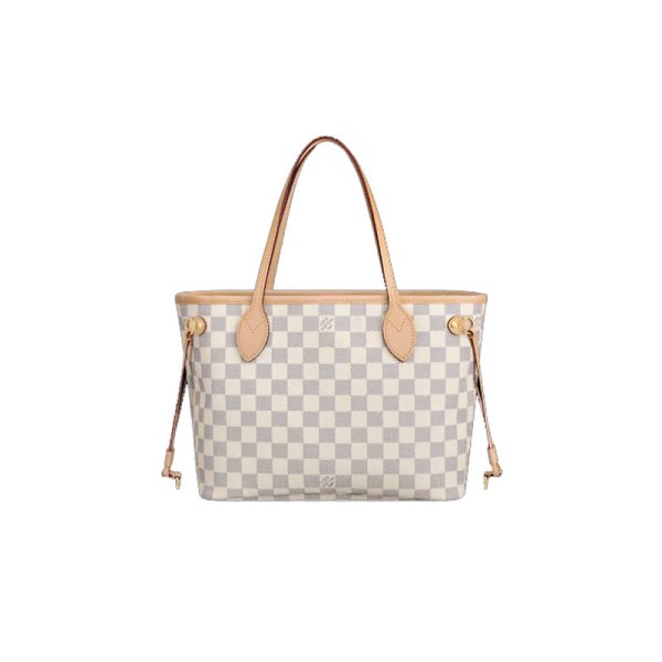 1 Louis Vuitton Neverfull PM Damier Azur Tote