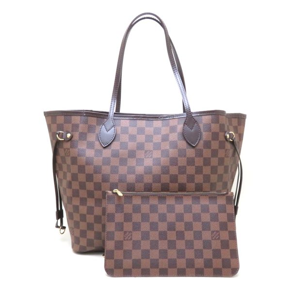 1 Louis Vuitton Tote Bag Neverfull Damier Ebene MM Handbag