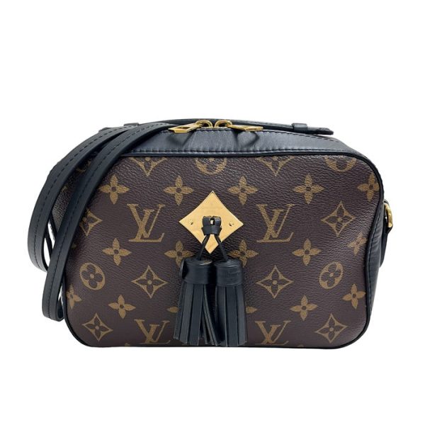 1 Louis Vuitton Saintonge Monogram Noir Black Brown Shoulder Bag