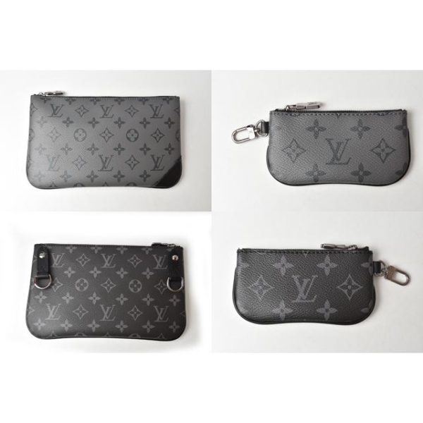 10 Louis Vuitton Trio Messenger Monogram Black Gray Eclipse Reverse canvas Shoulder Bag