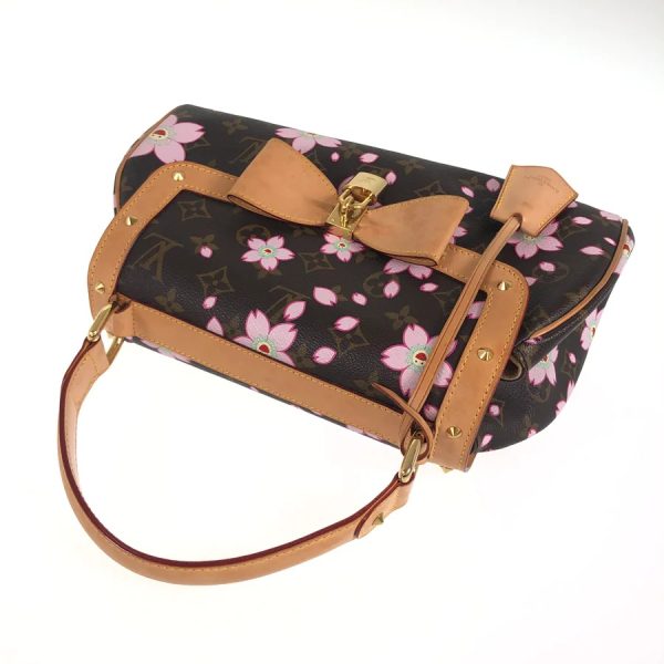 10 Louis Vuitton Cherry Blossom Sac Retro PM Handbag black