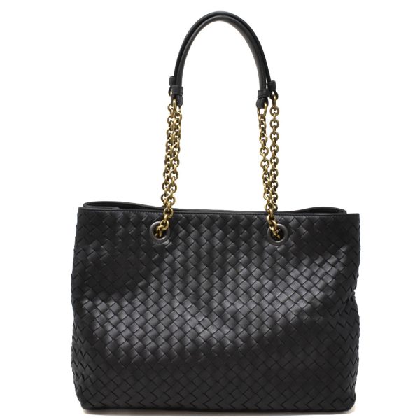 2 Bottega Veneta Tote Bag Business Bag Leather Black Shoulder Bag