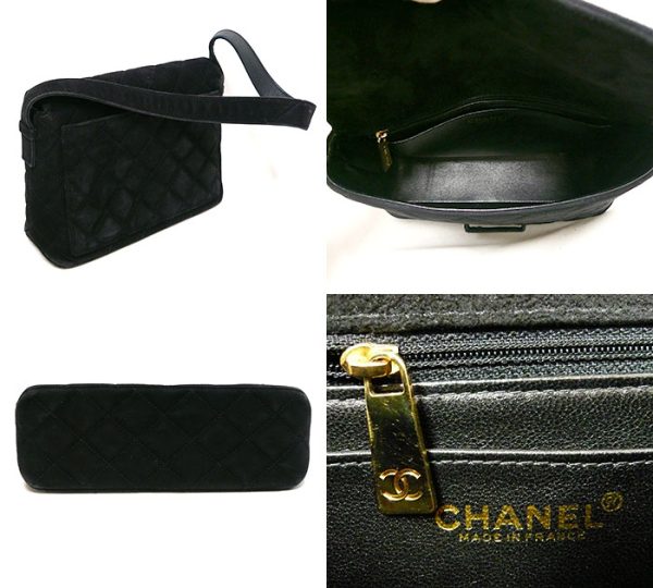 2 Chanel Matelasse Leather Black Shoulder Bag