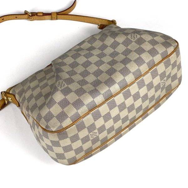 2 Louis Vuitton Siracusa PM Shoulder Bag Damier Azur White