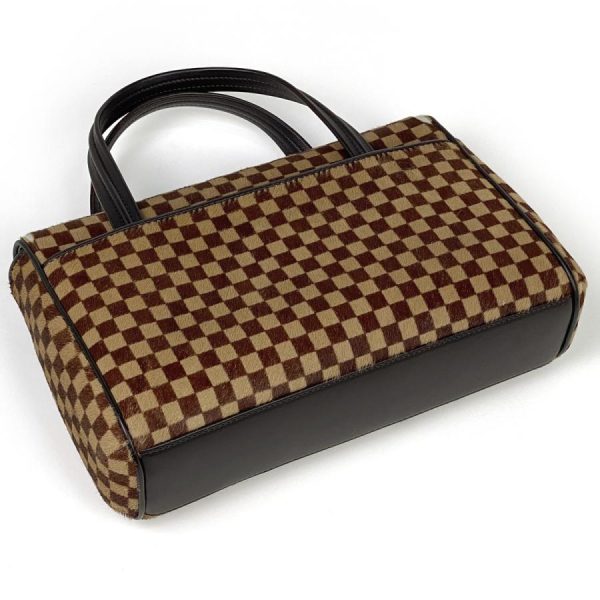 2 Louis Vuitton Lion Harako Damier Sauvage Brown Handbag