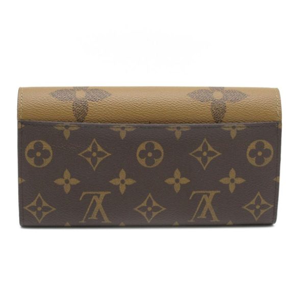 2 Louis Vuitton Portefeuille Sarah Giant Reverse Monogram Leather Long Wallet Handbag