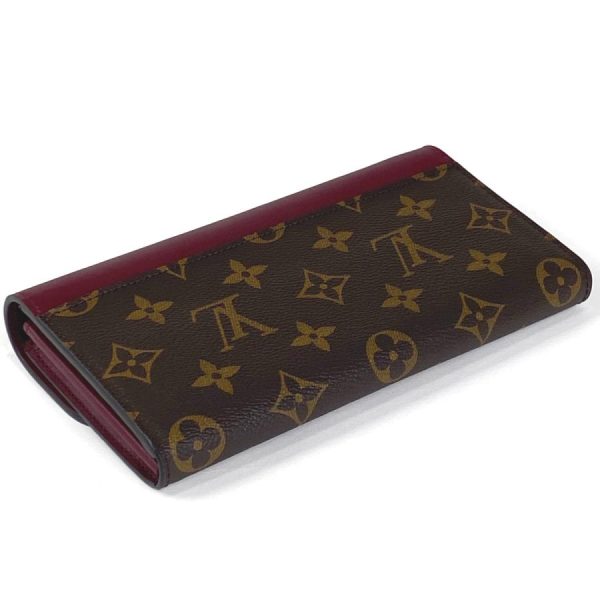 2 Louis Vuitton Portefeuille Venus Wallet Monogram Brown Red Long Wallet Handbag