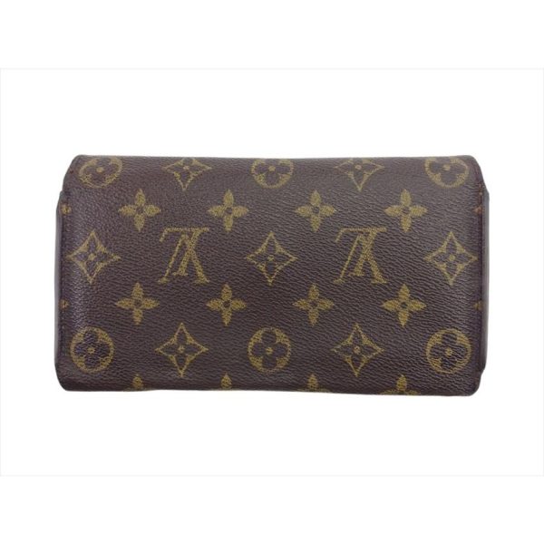 2 Louis Vuitton Porte Tresor Monogram Brown Long Wallet Handbag