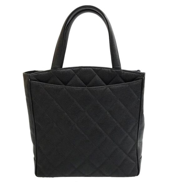 2 Chanel Deca Coco Turnlock Caviar Skin Tote Black