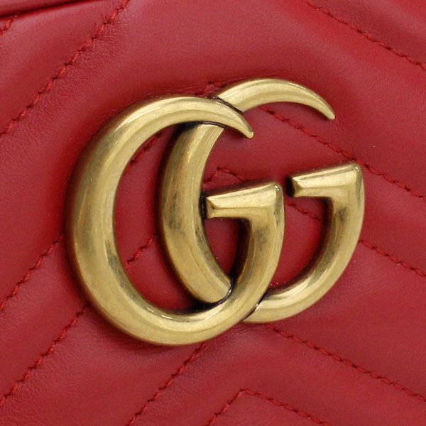 2 Gucci GG Marmont Crossbody Bag Red