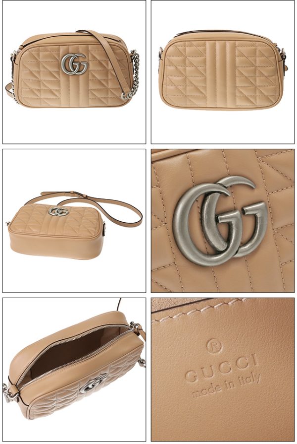 2 Gucci GG Marmont Small Crossbody Chain Mini Bag