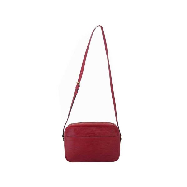 2 Louis Vuitton Diagonal Shoulder Bag Trocadero Epi Leather Red