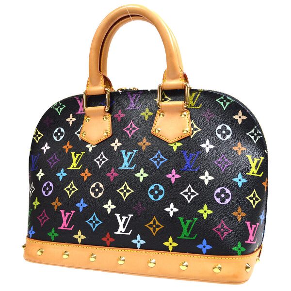 2 Louis Vuitton Alma PM Black Monogram Multicolor