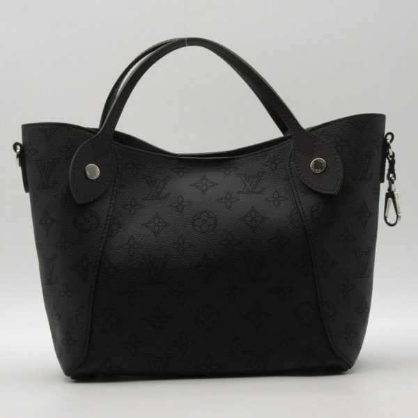 2 Louis Vuitton Hina PM Shoulder Handbag Mahina Leather Black