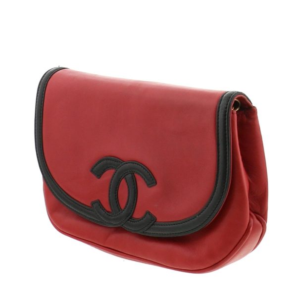 2 Chanel Shoulder Bag Messenger Bag Red