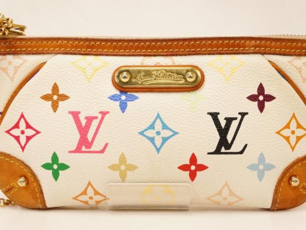 2 Louis Vuitton Pochette Milla Pouch Chain Shoulder Monogram Leather MM Shoulder Bag