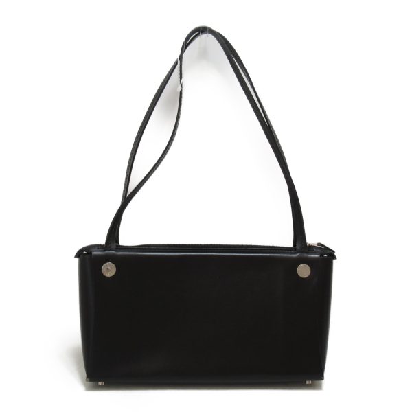 2 Hermes Serie Bag Shoulder Bag Leather Black