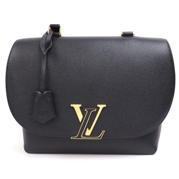 2 Louis Vuitton Volta Taurillon Leather Noir Shoulder Bag black