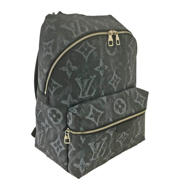 2 Louis Vuitton Discovery Backpack Monogram Pastel Noir Black Gray PM Shoulder Bag