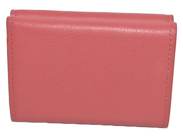 2 Louis Vuitton Portefeuille Lock Leather Pink Mini Wallet Handbag