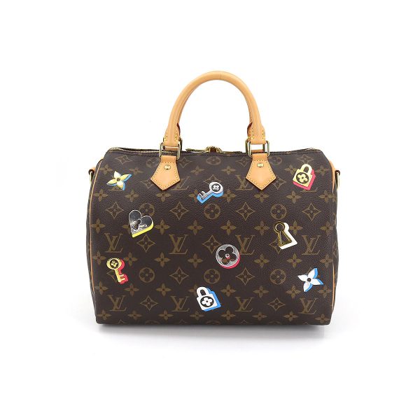 2 Louis Vuitton Lovelock Speedy Bandouliere 30 Monogram Canvas Brown 2way Shoulder Bag