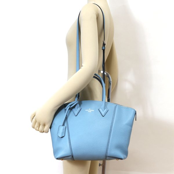 2 Louis Vuitton Parnacea Lockit Taurillon Leather Light Blue PM Shoulder Bag